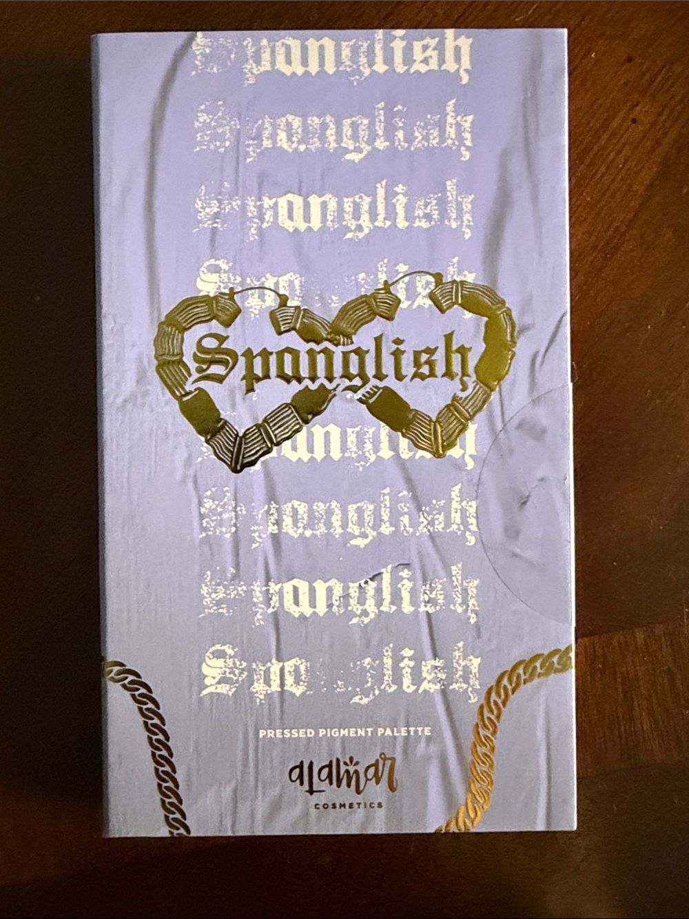 Alamar Spanglish Wall Art in Lavender and Gold